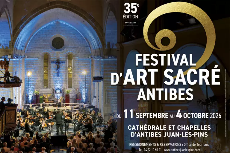 Visuel officiel du 35e Festival d’Art sacré d’Antibes 2026