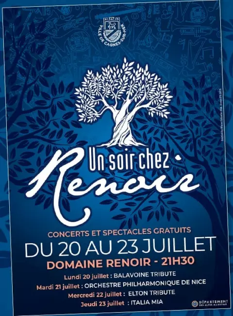 Un Soir chez Renoir 2026 au Domaine Renoir à Cagnes-sur-Mer