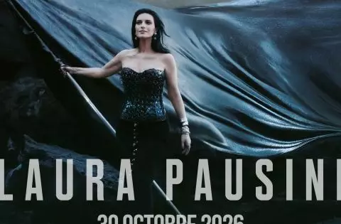 Affiche officielle de Laura Pausini au Palais Nikaïa