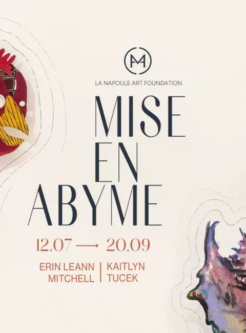 Visuel officiel de l’exposition Mise en abyme au Château de La Napoule en 2026