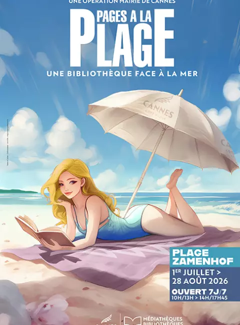 Pages à la plage 2026 bibliothèque estivale à Cannes