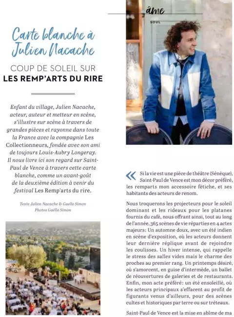 Visuel officiel des Remp’Arts du Rire 2026 à Saint-Paul-de-Vence