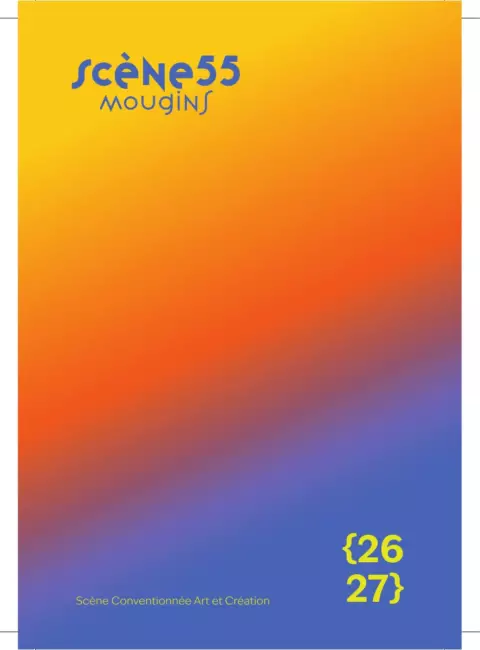 Couverture officielle de la saison 2026-2027 de Scène55 à Mougins