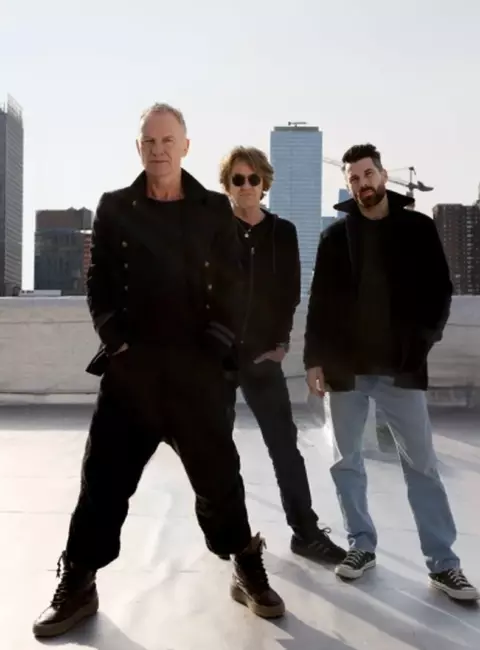 Sting avec Dominic Miller et Chris Maas pour la tournée Sting 3.0 au Nice Jazz Fest 2026