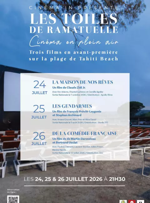 Affiche officielle des Toiles de Ramatuelle 2026 à Tahiti Beach