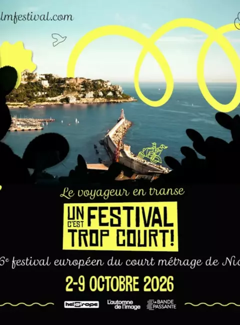 Affiche officielle 2026 d’Un Festival C’est Trop Court à Nice