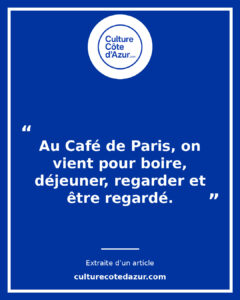 Café de Paris Monte-Carlo : la terrasse comme scène sociale